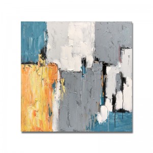 Νέος σχεδιασμός εντελώς ζωγραφισμένο στο χέρι χρυσό φύλλο τέχνης αφηρημένη ζωγραφική πετρελαίου καμβά σε καμβά τέντωμα