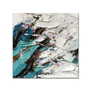 100% ζωγραφισμένο στο χέρι Μεγάλο καμβά ξενοδοχείο εστιατόριο διακοσμητικό τοίχο τέχνης αφηρημένη ζωγραφική καμβά για το τοίχο σα...