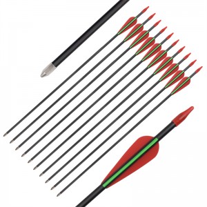 Elong Outdoor 114478 ID5MM 28inch Fiberglass arrow Streamline TPU Vane για τοξοβολία στόχος Sooting