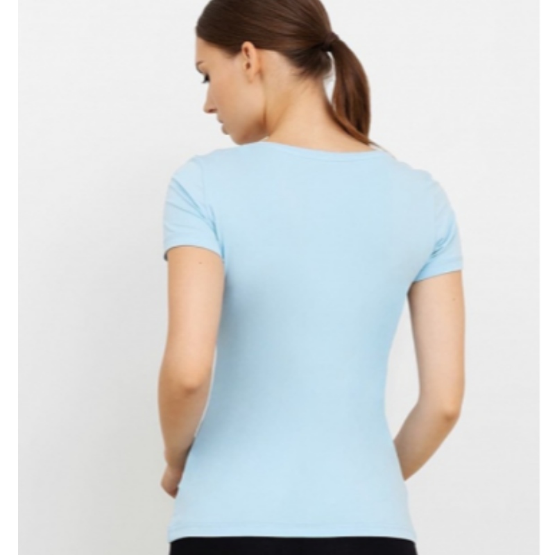 Slim Fit T-Shirt σε γαλάζιο