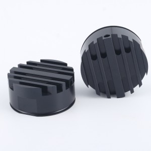 Προσαρμοσμένη εξώθηση CNC μηχανική κατεργασία ανοδιωμένη στρογγυλοποίηση αλουμινίου θερμότητας αλουμινίου Αλουμινίου μαύρο LED π...