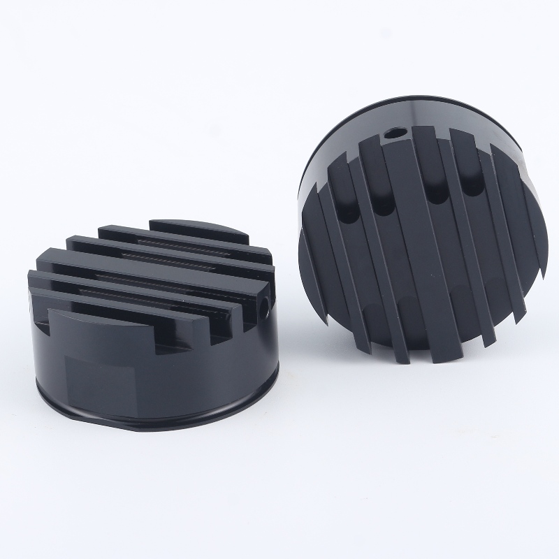 Προσαρμοσμένη εξώθηση CNC μηχανική κατεργασία ανοδιωμένη στρογγυλοποίηση αλουμινίου θερμότητας αλουμινίου Αλουμινίου μαύρο LED π...