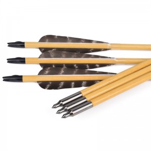 Elong Εξωτερική 117025-01 OD8MM 32inch Ξύλινο Arrow Τοξοβολία Παραδοσιακή Σκοποβολή τόξου