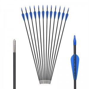 Elong Outdoor 110099 ID5MM 28inch Fiberglass arrow Tiger Pattern Vane Τοξοβολία γυρίσματα χρησιμοποιώντας