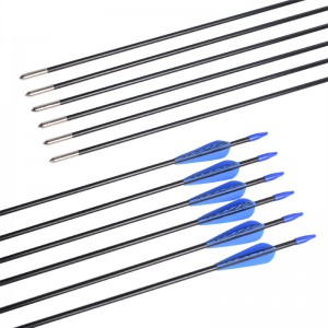 Elong Outdoor 110099 ID5MM 28inch Fiberglass arrow Tiger Pattern Vane Τοξοβολία γυρίσματα χρησιμοποιώντας