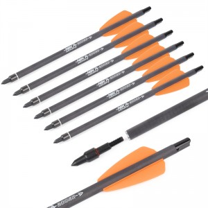 Nika Archery 113167-14 7.5inch ID6.2mm Carbon Crossbow Bolts Πλαστικό σύστημα Cobra Cobra Adder/R9/RX τοξοβολία γυρίσματα