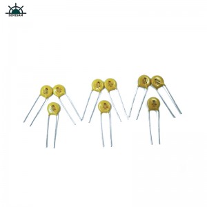 Αρχικό ODM Αντίσταση Προμηθευτής Κίτρινου πυριτίου 10D221 Διάμετρος 10mm μεταλλικό οξείδιο MOV VARISTOR για τροφοδοσία ρεύματος