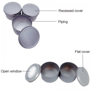 4 oz αρωματικό κερί κασσίτερο 65 * 40mm