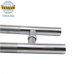 Προσαρμοσίσιμος σύγχρονος κυκλικός σωλήνας H τύπου από ανοξείδωτο χάλυβα ολίσθηση πόρτα πόρτα μπάνιου αξεσουάρ ντους πόρτα λαβή...