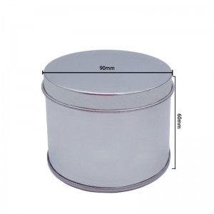 Το εργοστάσιο πωλεί το κυλινδρικό κορυφαίο κάλυμμα κασσίτερου κουτιά κέικ shaving Σαπούνι κασσίτερο CAN (90mm * 60mm)