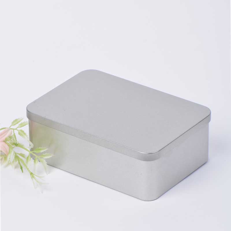 Ορθογώνιο παγωμένο τεμαχισμένο μεταλλικό κουτί δώρου Saffron 159 * 110 * 53mm
