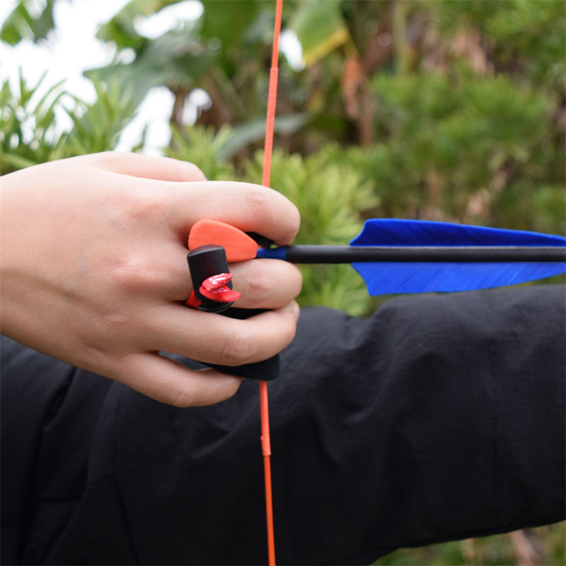 Elong Outdoor 42FT06 S Size Rh Archery δάχτυλο καρτέλα για επαναλαμβανόμενες εργασίες στόχευσης τόξου στόχος και πρακτική