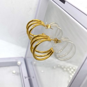 Σκουλαρίκια από ανοξείδωτο χάλυβα 18k/14k σκουλαρίκια