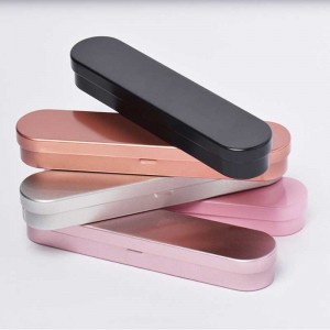 Μεταλλικό κουτί με αρθρωτό καπάκι παγωμένο δώρο κουτί 175 * 38 * 20mm