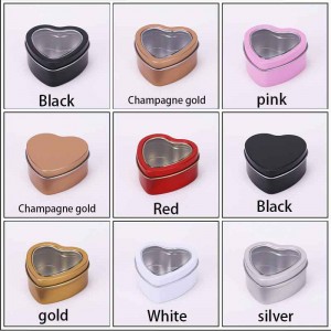 Παγωμένο σε σχήμα καρδιάς σε σχήμα κασσίτερου σε σχήμα μεταλλικού μπορεί να 60 * 59 * 27mm