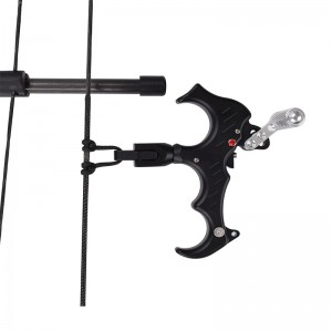 Elong Outdoor 42ra06-BK 360 βαθμό Περιστρεφόμενο σφιγκτήρα Σύνθεση τόξο απελευθέρωση AIDS μαύρο χρώμα