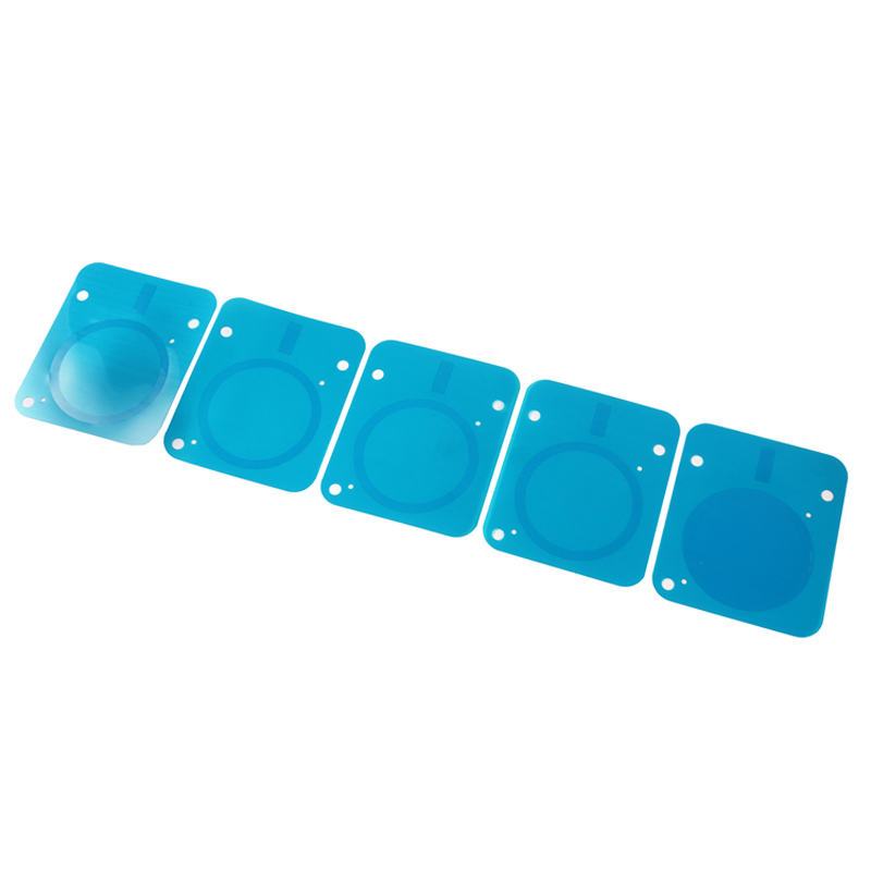 Bopu προμήθειες ασύρματη φόρτιση προστατευτική μεμβράνη PVC προστατευτικό φιλμ που σχηματίζοντας μπλε κινητό τηλέφωνο κάθισμα προστατευτικό φιλμ