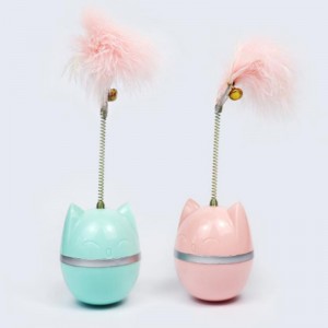 Το νέο Pet Cat Toy Tumbler Temping Cat Ball Bite-ανθεκτικό Teasing Cat Stick Feather Αυτο-θεραπευτική αντι-βαρετό τεχνούργημα κατασκευαστής