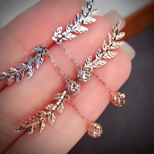 Tuochen κοσμήματα έθιμο 18k τριαντάφυλλο/yallow χρυσό μόδας σκουλαρίκια σκουλαρίκια που για δώρο