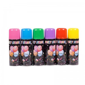 Βιοαποικοδομήσιμο πολύχρωμο σπρέι ανόητο χορδή για γιορτή του φεστιβάλ γάμου