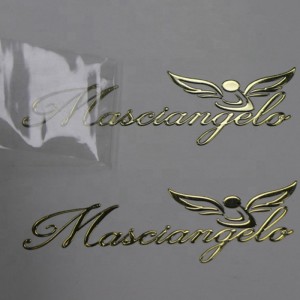 Προσαρμοσμένο λεπτό αυτοκόλλητο ηλεκτροσφαίριο μεταλλικό φύλλο αλουμινίου νικελίου ετικέτα ετικέτας