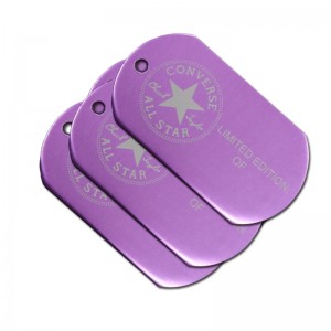 Εργοστασιακά χονδρική προσαρμοσμένη μεταλλική στρατιωτική ετικέτα σκυλιών ανθεκτικό χαριτωμένο ανοδιωμένο αλουμίνιο κενό ετι...