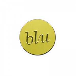 Χρυσή χαραγμένη ετικέτα μπουκάλι άρωμα αλουμινίου