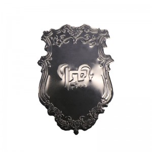 Μεταλλικό χρυσό ανοδιωμένο εξατομικευμένο αυτοκόλλητο άρωμα αλουμινίου