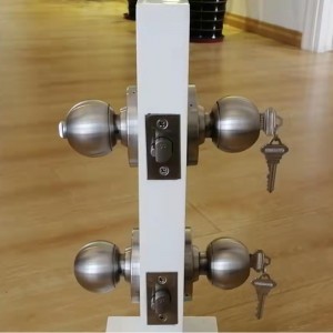 7204 Πόρτα κουμπί κυλινδρική κλειδαριά κλειδαριά Λειτουργία Εξωτερικό Σατέν Χρωμικό Φινί