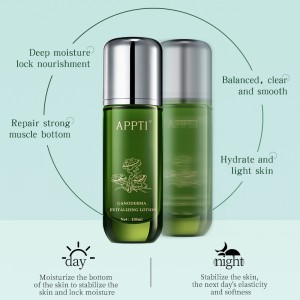 Appti λοσιόν φροντίδας δέρματος ganoderma νεολαία ενυδατική λεύκανση προσώπου επισκευή λοσιόν