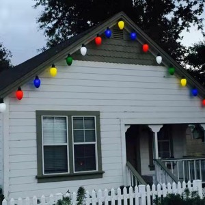 Xmas Party LED 5 φώτα σύνολο διακόσμηση Χριστουγεννιάτικες διακοπές μεγάλο φως