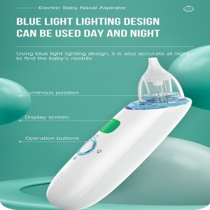 Ηλεκτρική αναρρόφηση μύτης για το μωρό Αυτόματο snot Sucker για τα μικρά μικρά μπαταρία Powered Booger Sucker για βρέφη
