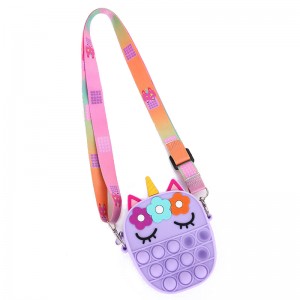 Crossbody τσάντα σιλικόνης τσάντα φούσκα ώμου