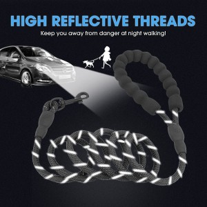 Amazon ζεστό πώληση βαρύ καθήκον ισχυρή αναρρίχηση νάυλον σχοινί αντανακλαστικό σκύλο λουρί κατοικίδιων ζώων