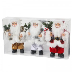 3pcs 8 \\\\ \\\"ίντσα Χριστούγεννα Santa Claus στολίδια διακοσμητικά δέντρα κρέμονται ειδώλια συλλογή κούκλα κρεμαστό κόσμημα μικρές παραδ...