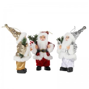 3pcs 8 \\\\ \\\"ίντσα Χριστούγεννα Santa Claus στολίδια διακοσμητικά δέντρα κρέμονται ειδώλια συλλογή κούκλα κρεμαστό κόσμημα μικρές παραδ...