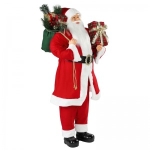 30 ~ 110cm Χριστουγεννιάτικη στέκεται Santa Claus στολίδι διακόσμηση φεστιβάλ διακοπών ειδώλιο συλλογή παραδοσιακό Χριστούγεννα Isplay