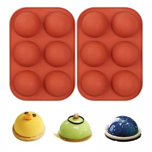 Ημι-στρογγυλό σχήμα σιλικόνης, καλούπι ψησίματος