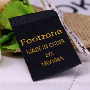 Υποστήριξη προσαρμοσμένων ειδών ένδυσης υφασμένα ετικέτες