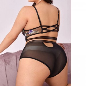 Jf βλεφαρίδα δαντέλα εσωρούχων γυναικών πολυτελή δαντέλα περιποίηση για εσωρούχων χονδρικής έθιμο σχεδιασμό δαντέλα δύο κομμάτι...