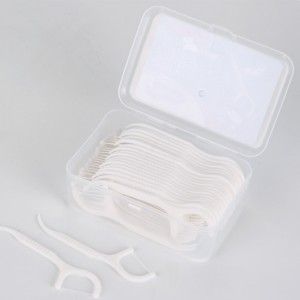 Ιδιωτική ετικέτα βιοδιασπώμενη οδοντογλυφίδα μίας χρήσης στοματικό μπαμπού κάρβουνο/wooden/whate strate/plastic flosser stick dental floss pick