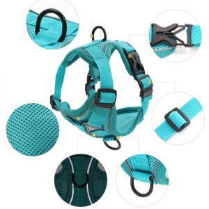 Μόδα PET VEST Τύπος Τύπος Tration Strap Σκύλος Σκύλος Ρυθμιζόμενος αναδιπλούμενο σχοινί έλξης Περπατώντας σκυλί σχοινί κολάρο