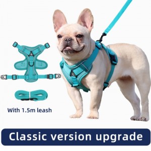 Μόδα PET VEST Τύπος Τύπος Tration Strap Σκύλος Σκύλος Ρυθμιζόμενος αναδιπλούμενο σχοινί έλξης Περπατώντας σκυλί σχοινί κολάρο