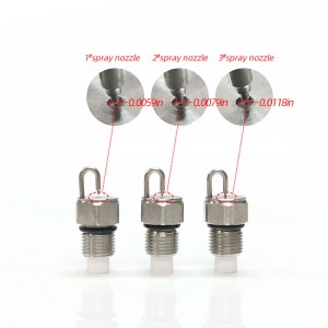 Το ρουμπίνι χτυπά το ακροφύσιο ψεκασμού