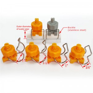 Πλαστικό ρυθμιζόμενο ακροφύσιο κλιπ μπάλας