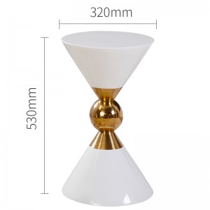 Πολυτελή πλευρά πίνακα μαύρης κονσόλας πίνακα Nordic σύγχρονο γωνιακό τραπέζι καφέ