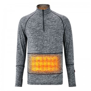 Το ελαφρύ βάρος θερμαίνεται κάτω από ρούχα, γκρι θερμαινόμενα εσώρουχα με ισχύ μπαταρίας