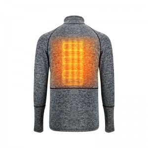 Το ελαφρύ βάρος θερμαίνεται κάτω από ρούχα, γκρι θερμαινόμενα εσώρουχα με ισχύ μπαταρίας