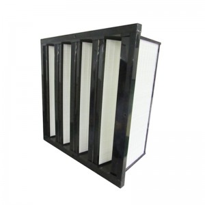 Κλιματιστικό F5 F6 F7 F8 V Bank Μεσαία απόδοση φίλτρα αέρα HVAC (592x287x292mm)