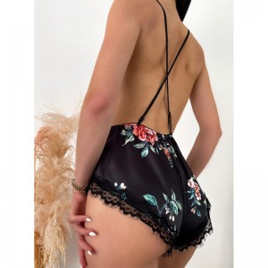 Sexy Hollow Out Floral Bodysuit Υψηλή κομμένα V Leck Εσώρουχα Teddy Ultra Λεπτό Αναπνεύσιμο Γυναίκες Ερωτικά Σέξι Εσώρουχα Πώληση Προϊόντα